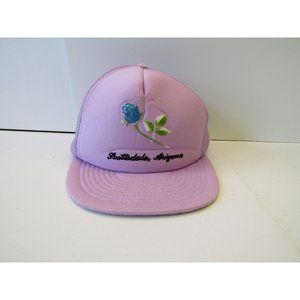 Vintage Otto Cap Scottsdale Arizona Light Purple Blue Rose Snapback Trucker Hat